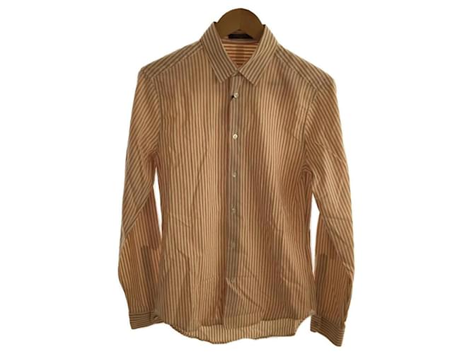 Louis Vuitton Shirts Orange Cotton  ref.597693