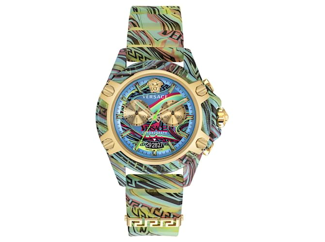 Relógio Cronógrafo Ativo Versace Icon Multicor  ref.597711