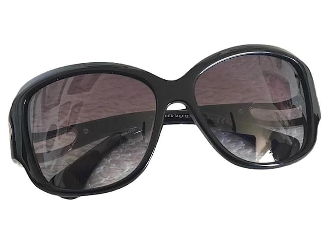 Alexander Mcqueen occhiali da sole Nero Acetato  ref.597755