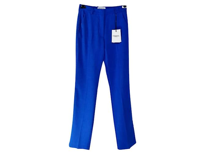 Essentiel Antwerp Pantalones, polainas Azul Poliéster Elastano  ref.597867