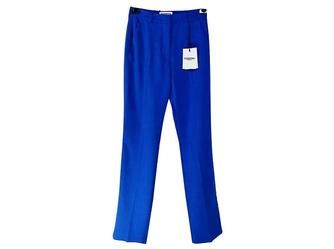Calça azul cobalto Essentiel Antwerp