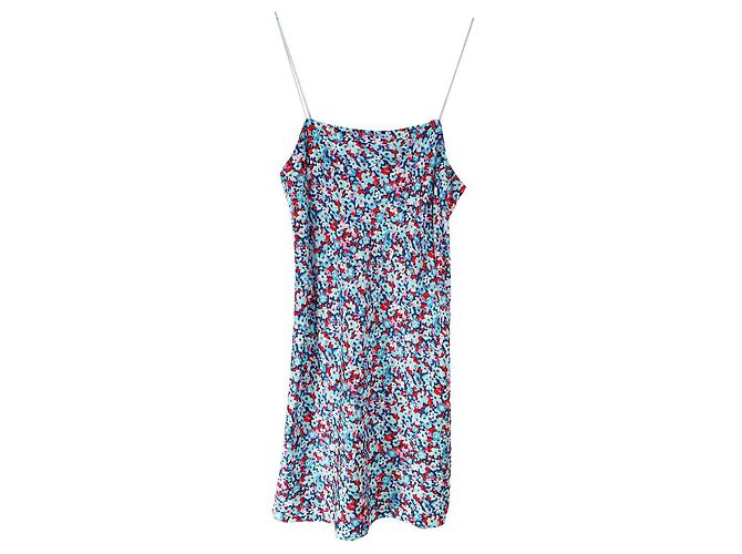 Autre Marque Minivestido lencero de cady elástico con estampado floral Rotate Birger Christensen Multicolor