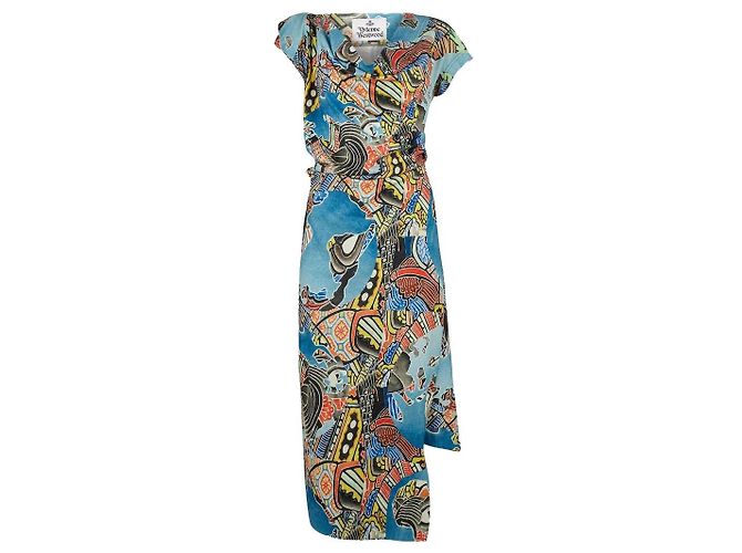 Vestido Utah Vivienne Westwood de algodão Multicor