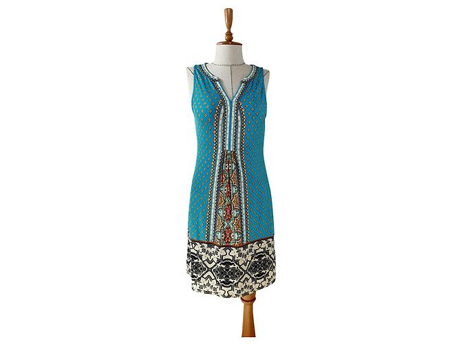 Hale Bob Kleid Blau M Mehrfarben