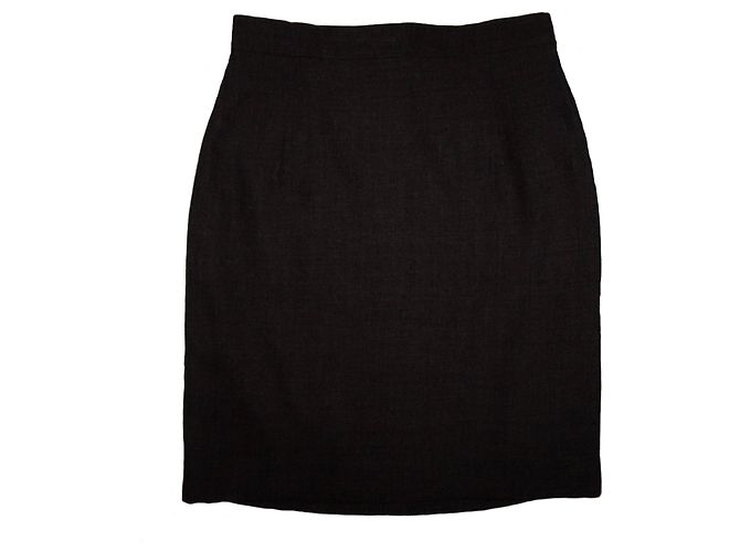 FALDA DE LANA JIL SANDER GRIS
