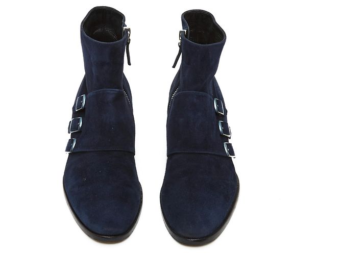 Hermès LEXINGTON SUEDE BLUE FR38 Bleu Marine