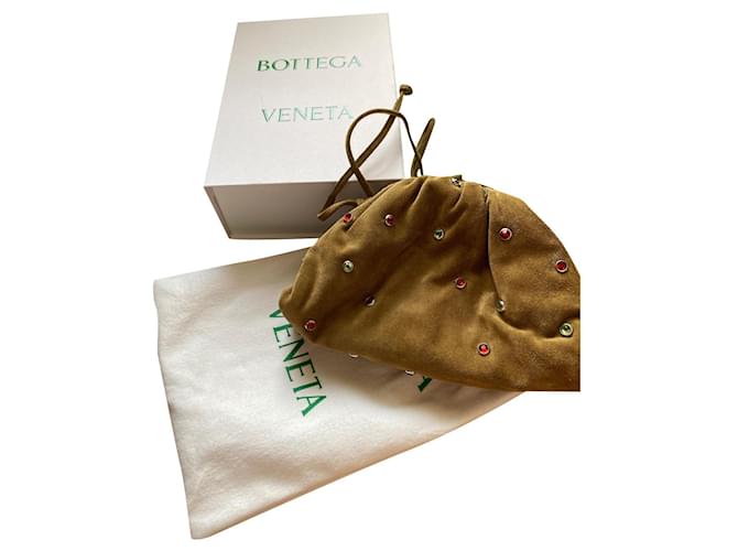 Bottega Veneta Mini pouch Olive green Silk  ref.598066