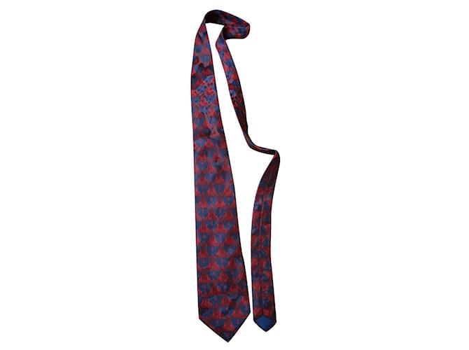 Lanvin corbata de seda. Azul marino  ref.598096
