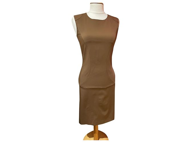 Autre Marque Nathalie Chaize Kleid Braun aus Polyester Größe 36