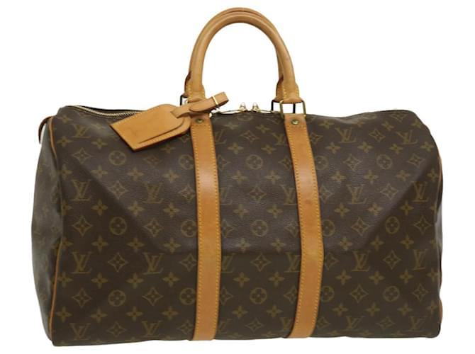 Louis Vuitton Monogram Keepall 45 Boston Bag M41428 LV Auth pt2102 Cloth  ref.598139