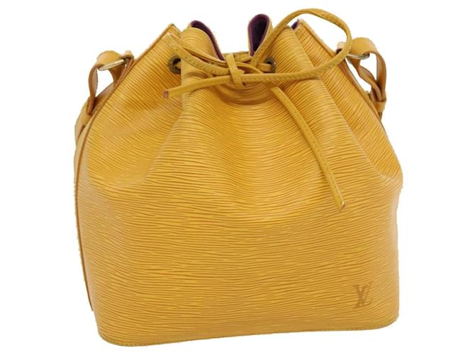 LOUIS VUITTON Epi Petit Noe Shoulder Bag Tassili Yellow M44109 LV Auth pt2085 Leather  ref.598148