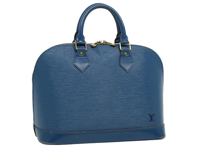LOUIS VUITTON Epi Alma Hand Bag Blue M52145 LV Auth 29788 Leather  ref.598215