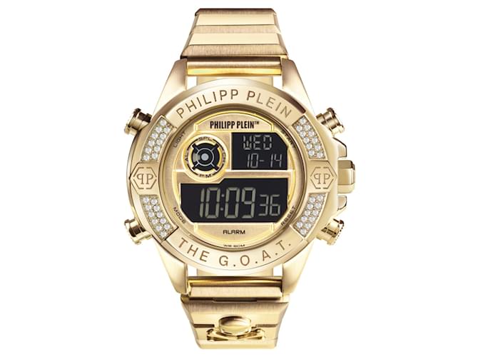 Philipp Plein La G.O.EN.T. Reloj digital Dorado Metálico  ref.598360