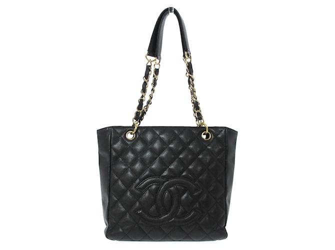 Chanel shopping Black Pony-style calfskin  ref.598579