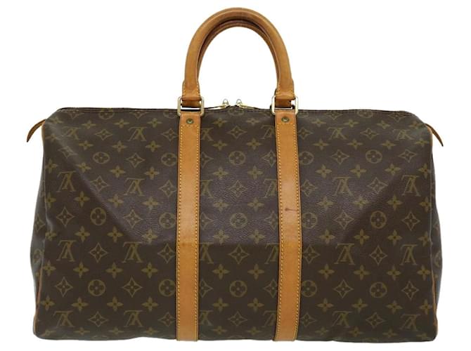 Louis Vuitton Keepall 45 Brown Cloth  ref.598657