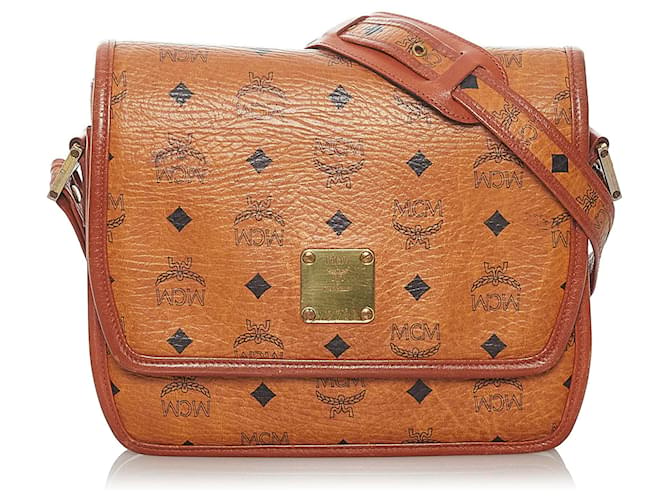 MCM Visetos Crossbody Bag - Brown Crossbody Bags, Handbags - W3047344