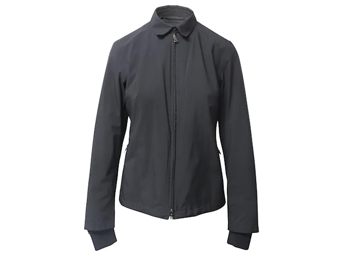 Prada Zip-Up Jacket in Black Nylon   ref.599125