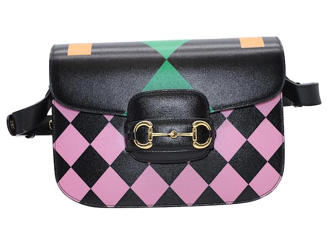 Gucci Horsebit 1955 Shoulder Bag in Multicolor Leather Multiple colors  ref.599412
