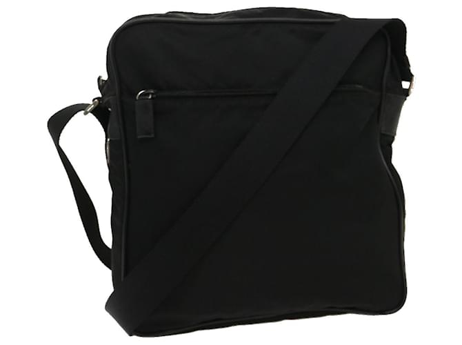 PRADA Shoulder Bag Nylon Black Auth pt2640  ref.599707