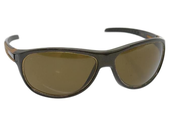 LOUIS VUITTON Acetat-Sonnenbrille Z0152W Braungold LV Auth 29923 Golden Kunststoff  ref.599735