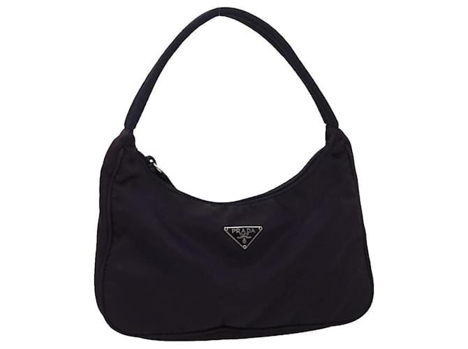 PRADA Pouch Hand Bag Nylon Purple Auth ar7044  ref.599788