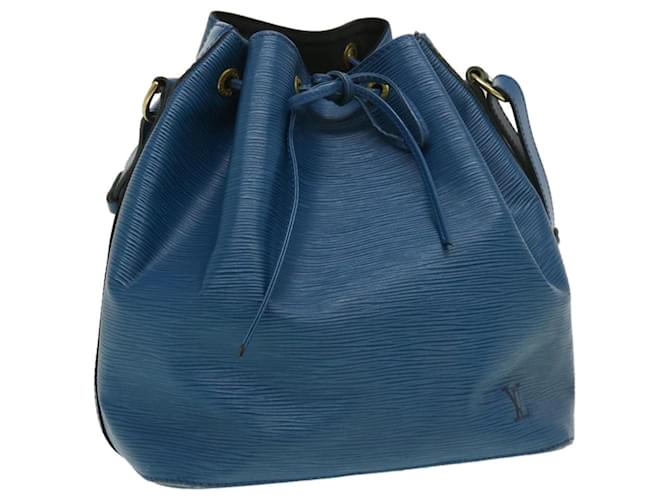 LOUIS VUITTON Epi Petit Noe Shoulder Bag Blue M44105 LV Auth pt2548 Leather  ref.600018