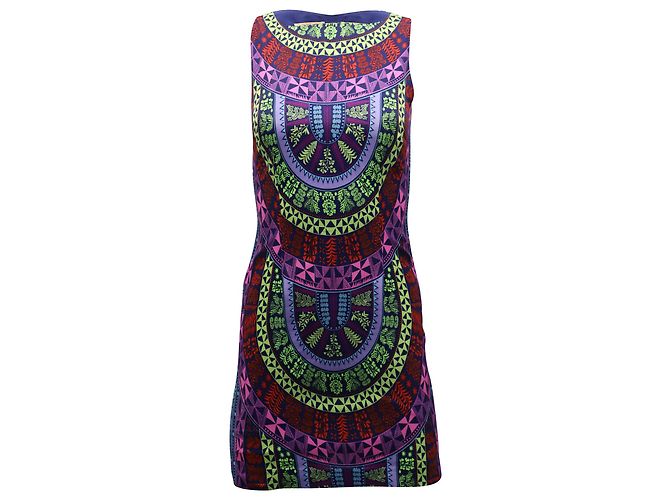 Mara Hoffman Tribal Print Sheath Mini Dress in Multicolor Polyester