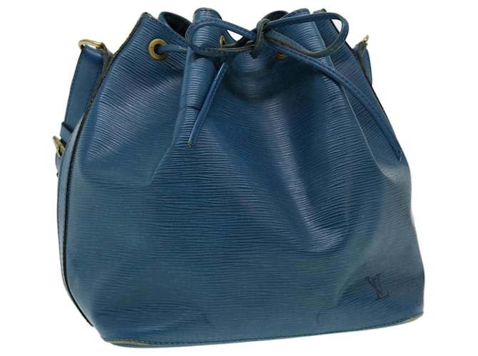 LOUIS VUITTON Epi Petit Noe Shoulder Bag Blue M44105 LV Auth ds423