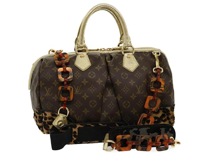 Bolsa de ombro LOUIS VUITTON Monograma Leopardo Steven M95281 Autenticação de LV 30069NO Lona  ref.600852