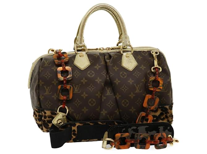 Handbags Louis Vuitton Louis Vuitton Monogram Galaxy Bum Bag Shoulder Bag Gray M44444 LV Auth ak177a