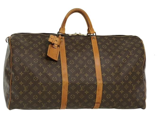 Louis Vuitton Keepall 60 Brown Cloth  ref.600943