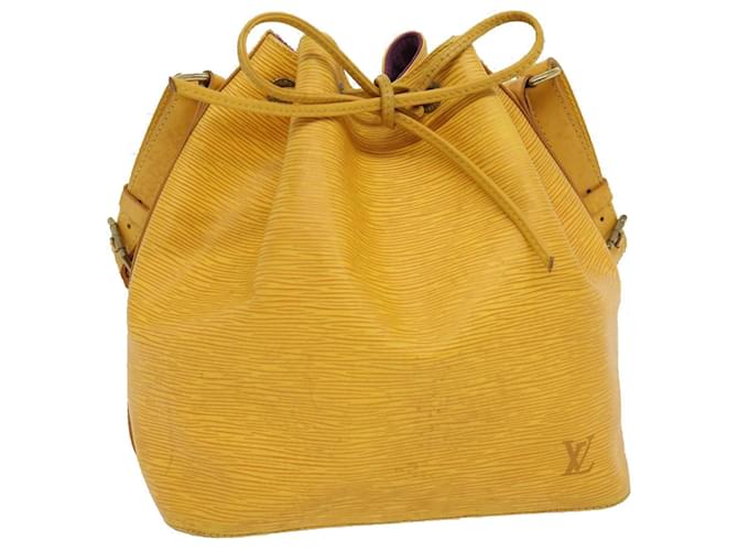 LOUIS VUITTON Epi Petit Noe Shoulder Bag Tassili Yellow M44109 LV Auth pt2429 Leather  ref.601468