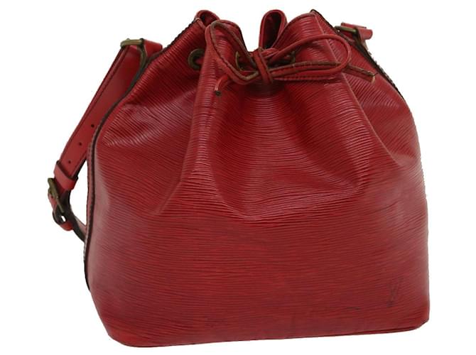 LOUIS VUITTON Epi Petit Noe Shoulder Bag Red M44107 LV Auth pt2470 Leather  ref.601519