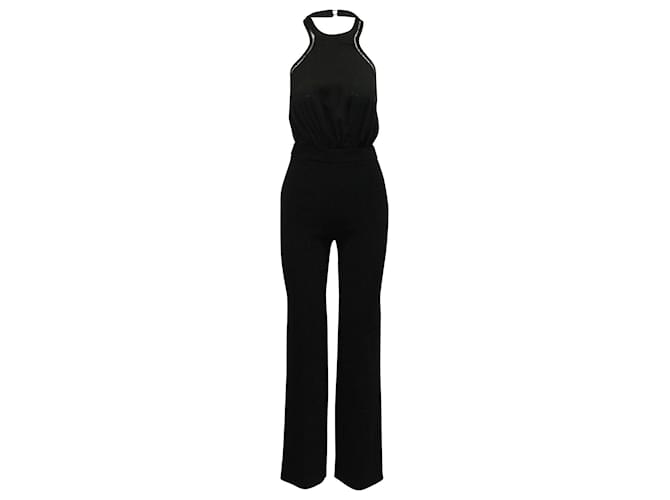 Ba&sh Saudry Open-Back Jumpsuit in Black Polyester  ref.601568