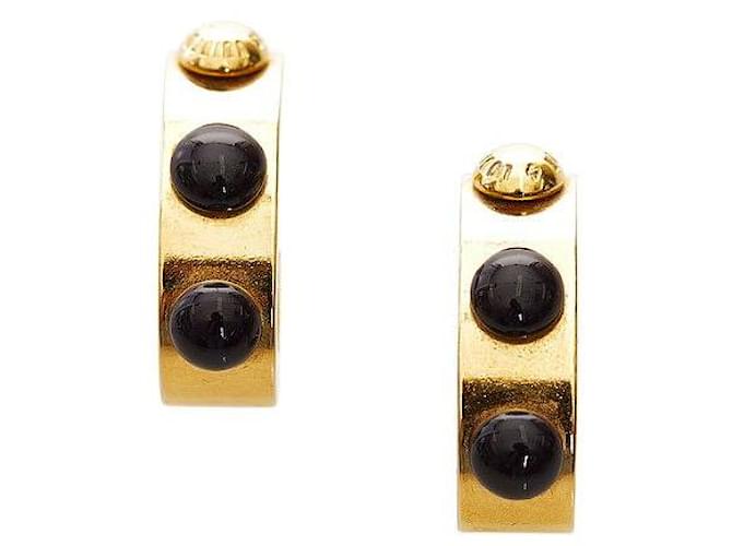 Louis Vuitton Gimme A Clue Hoop Earrings Golden Metal  ref.601636