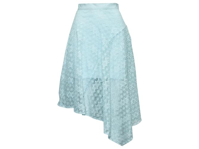Niende fælde bånd Coast Light Blue Lace Midi Skirt Polyester ref.601850 - Joli Closet