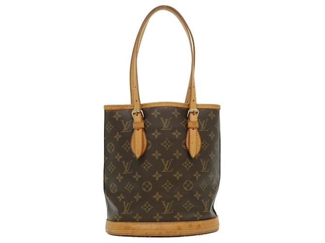 Louis Vuitton Bucket Brown Cloth  ref.601891