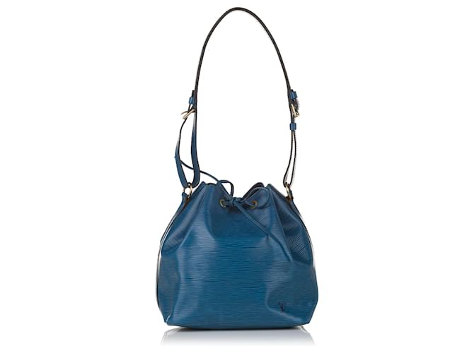 Louis Vuitton Azul Epi Petit Noe Couro  ref.601945