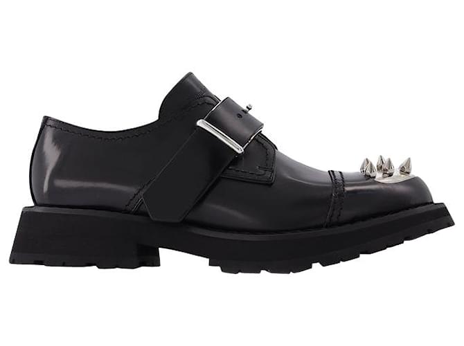 Alexander Mcqueen Loafers With Studs in Black Leather  ref.602072