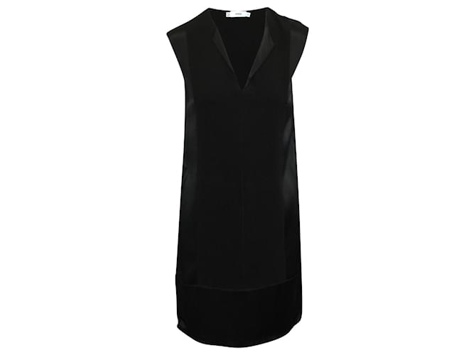 Vince Paneled Mini Dress in Black Viscose  Cellulose fibre  ref.602250