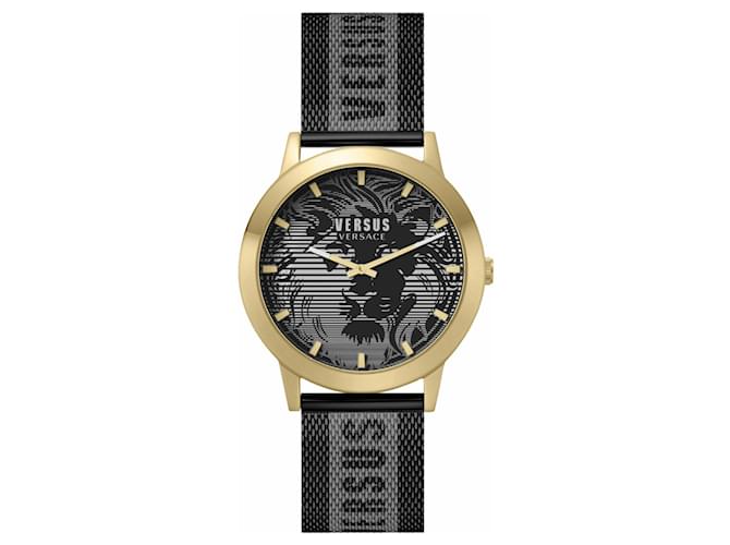 Autre Marque Versus Versace Barbes Domus Bracelet Watch Golden Metallic  ref.602266
