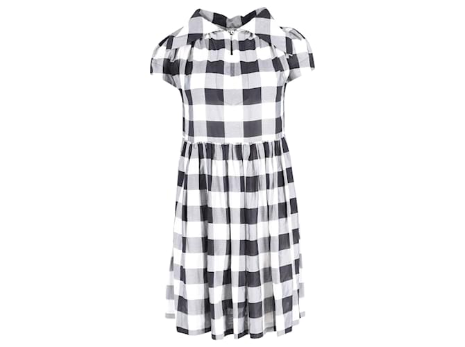Vivienne Westwood Gingham Check Dress in Black Polyester  ref.602367