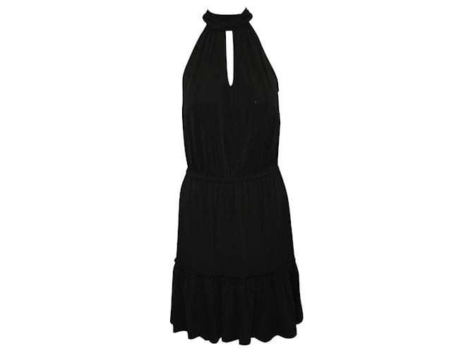 Michael Kors Robe noire avec taille élastique Polyester  ref.602394