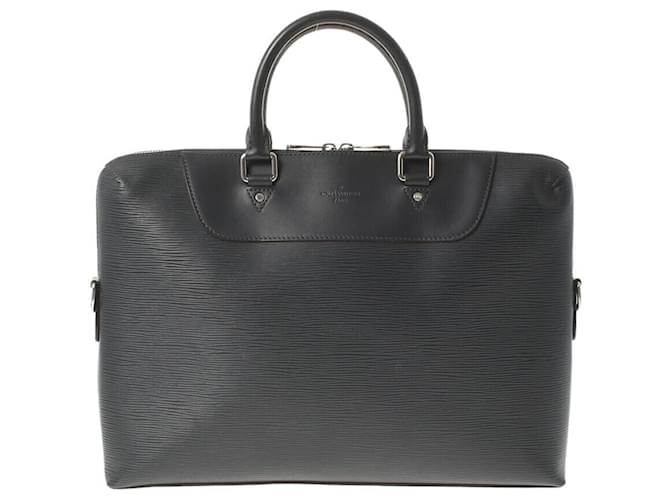 Louis Vuitton Porte Document Business Black Leather  ref.602402