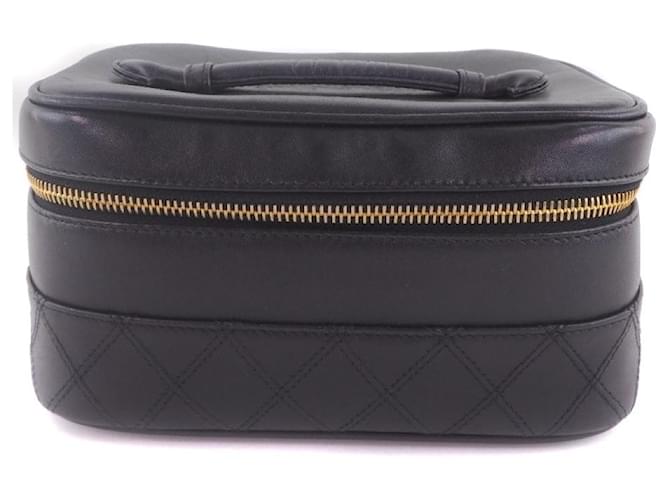 Chanel Vanity Black Leather  ref.602415