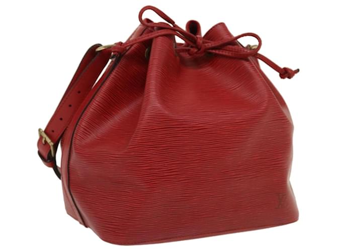 LOUIS VUITTON Epi Petit Noe Shoulder Bag Red M44107 LV Auth bs1243 Leather  ref.602808