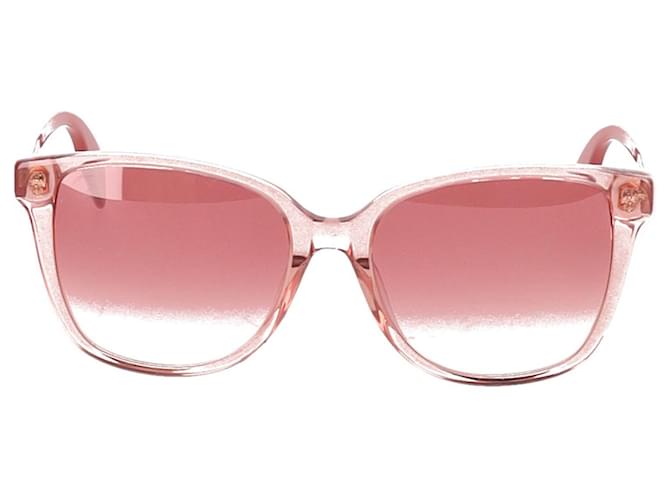 Gafas de sol Alexander McQueen en acetato rosa Fibra de celulosa  ref.602895