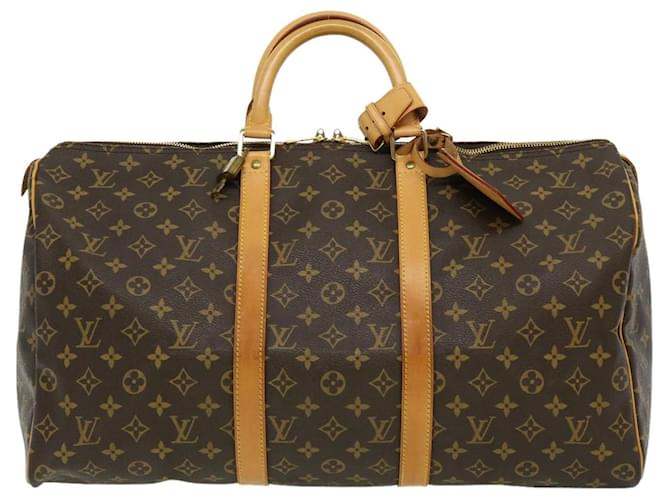 Louis Vuitton Keepall 50 Brown Cloth  ref.602922