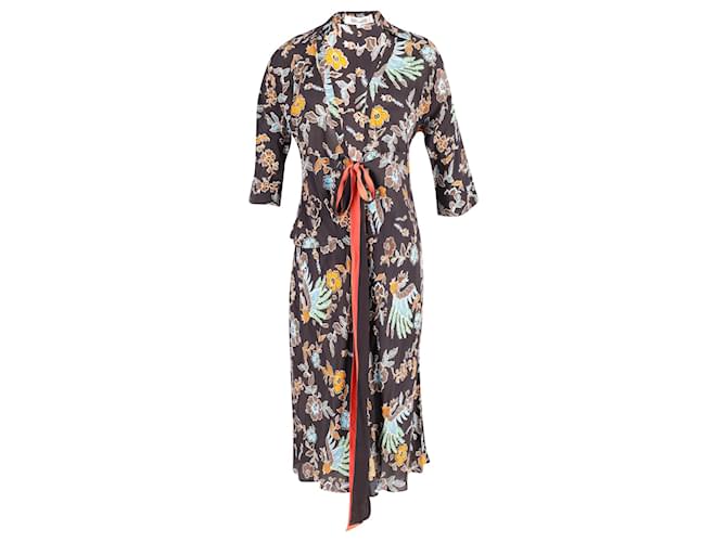 Vestido cruzado Madalena en viscosa multicolor de Diane Von Furstenberg Fibra de celulosa  ref.602969