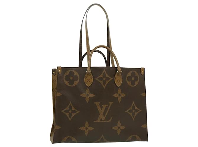 LOUIS VUITTON Monogram Reverse Giant On The go GM Tote Bag M45320 Auth bs1454a Cloth  ref.603782